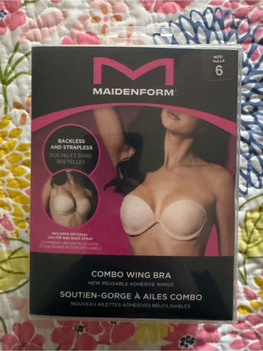 NWT maidenform backless and strapless combo wing bra 38C / 36D